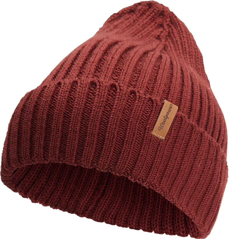 Muts / Beanie Rib Rust Red - Woolpower