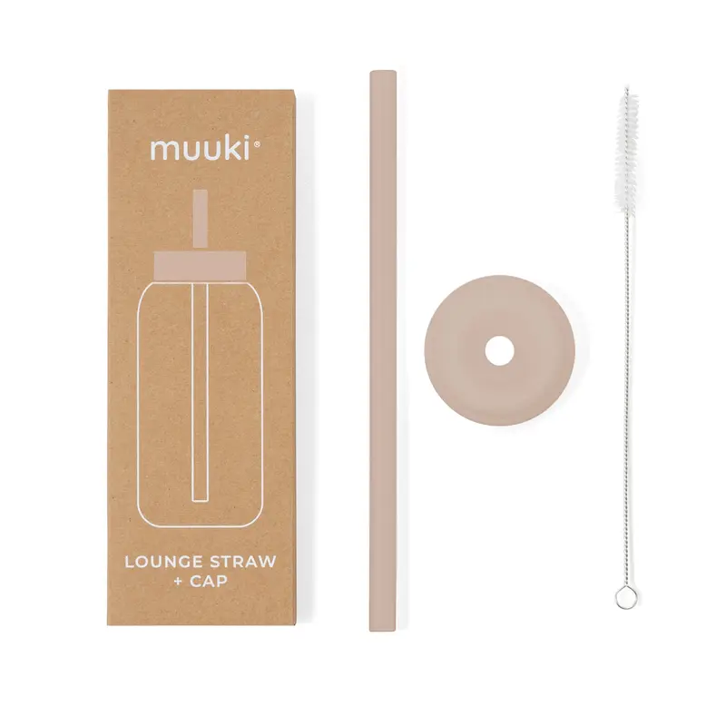 Muuki lounge straw + dop desert rose