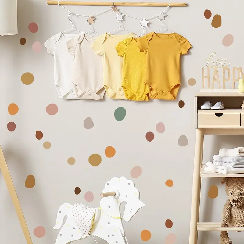 Muursticker Gekleurde Boho Stippen
