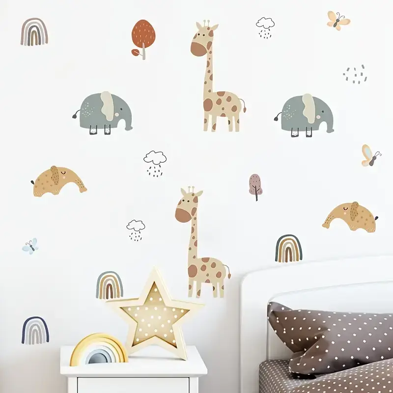 Muursticker 'Safari Dieren'