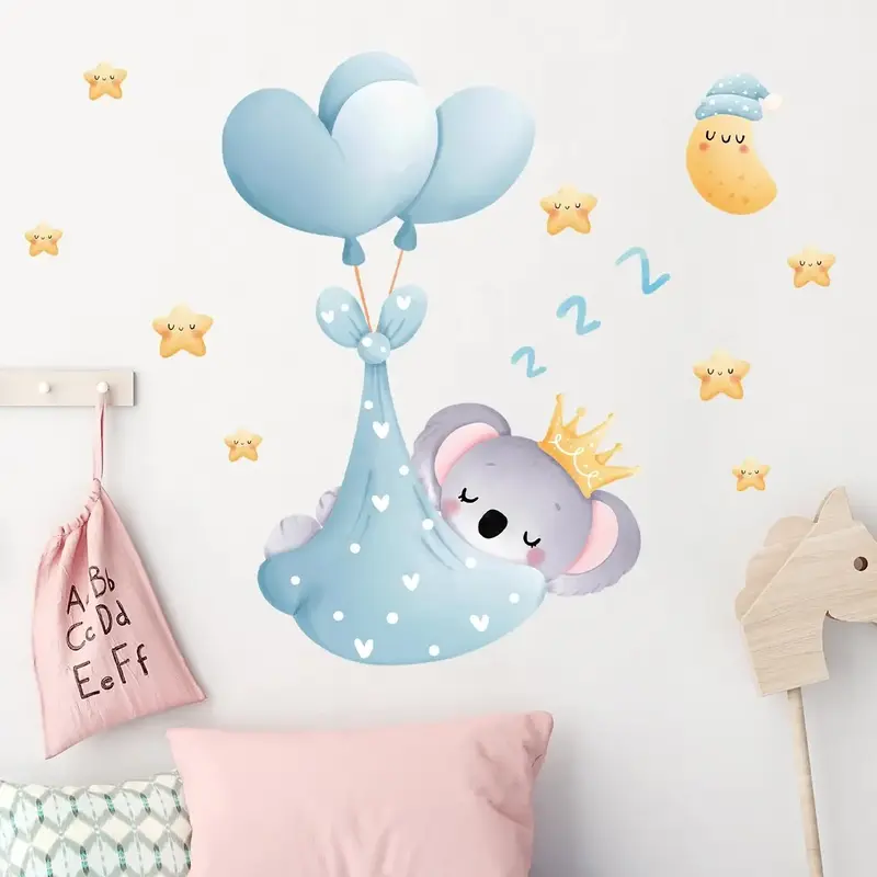 Muursticker 'Slapende Baby Koala'