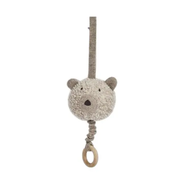 Muziekmobiel - Bouclé Wol - Nature Melange - Smallstuff