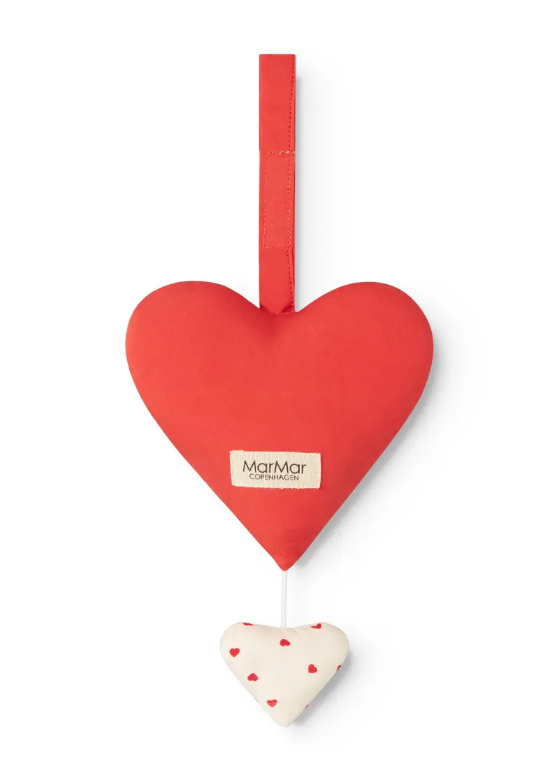 Muziekmobiel Hartje - Music Mobile Heart - Cotton Percale Home - MarMar Copenhagen