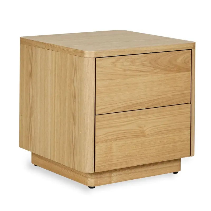 Nachtkast met 2 lades - Natural Ash - Quax