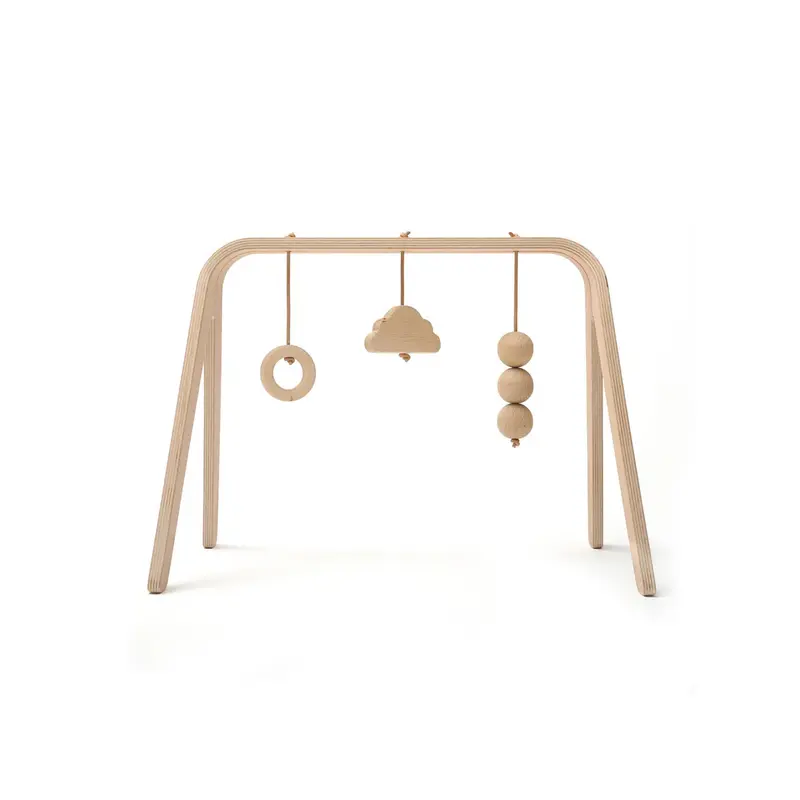 NAHO speelboog met houten speelgoed - Baby gym - Charlie Crane