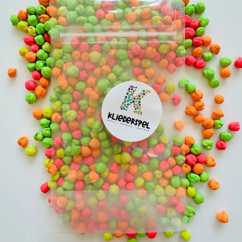 Neon Speelparels | Gekleurde Kikkererwten | Kliederspel