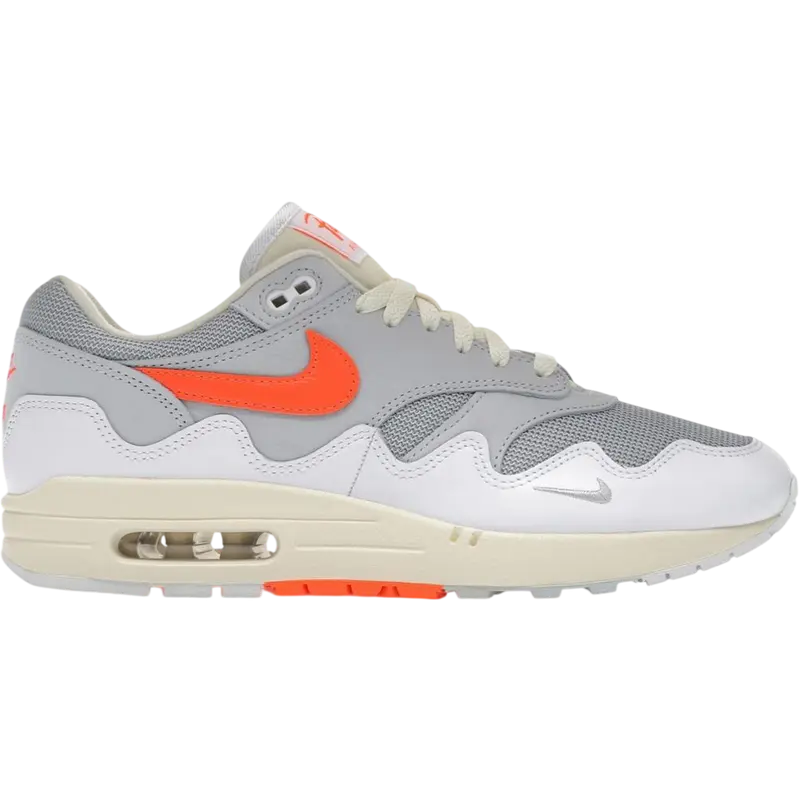 Nike Air Max 1 Patta Waves White Hyper Crimson (With Bracelet)