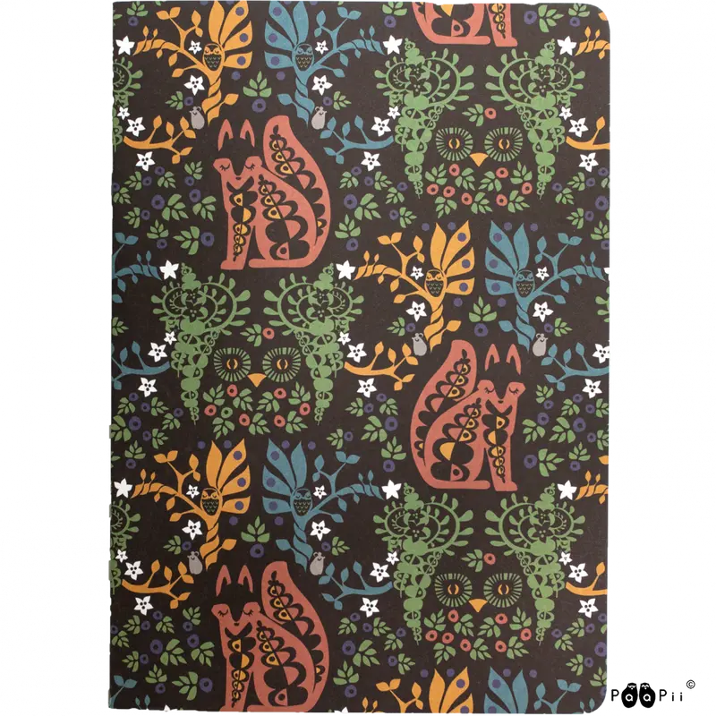 Notebook A5 Mielikki folklore Monivärinen – Paapii Design
