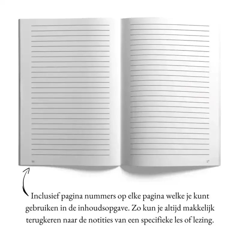Notitieboek – met opschrift “Benut jouw Kansen en wacht niet tot Morgen…"