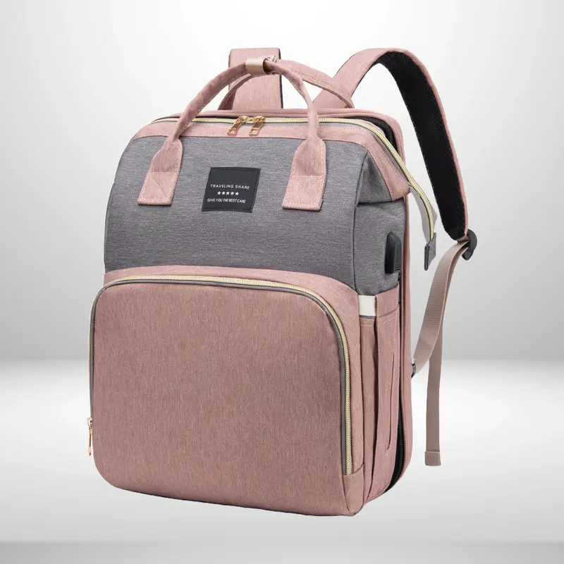 Nuvella Baby – Always Prepared – Multifunctional Diaper Bag with Bed