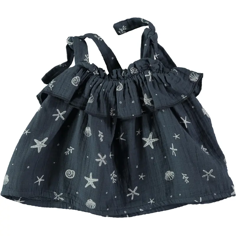 Ocean blouse navy Dear Mini