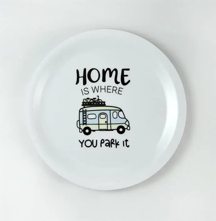 Onderzetter / Glasunderlägg kant Home is / Husbil – Mellow Design