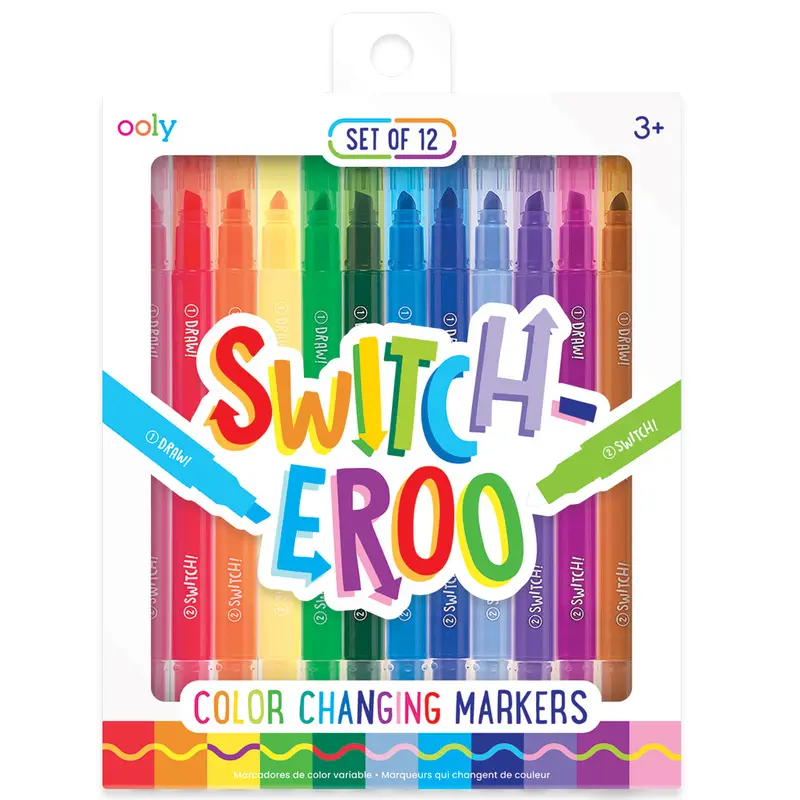 OOLY switcheroo markers 12 stks 3 jr+