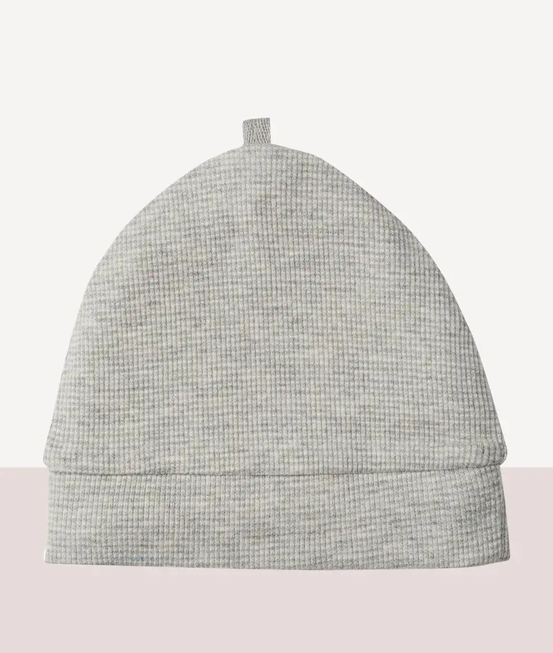 Organic grey marble rib beanie Wilson & Frenchy