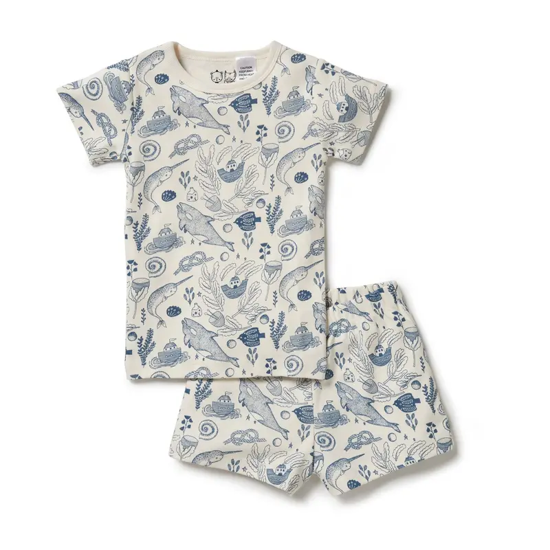 Organic short sleeve pyjama 7 seas Wilson & Frenchy