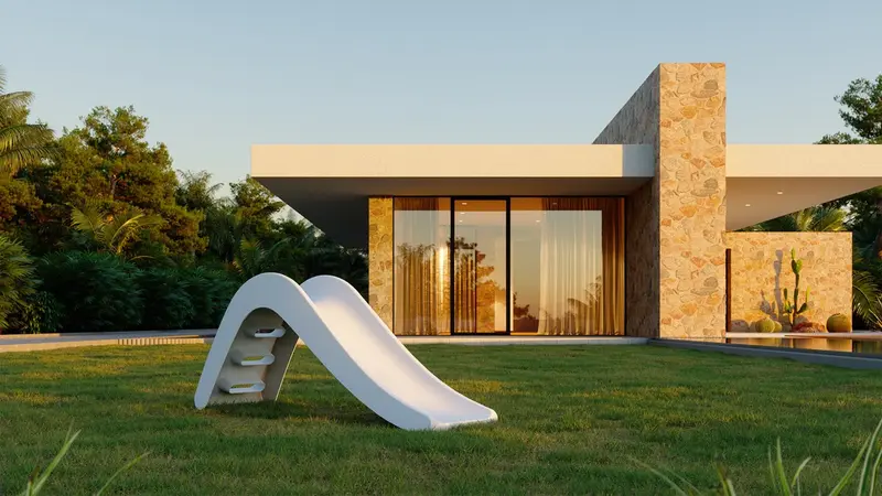 Outdoor glijbaan