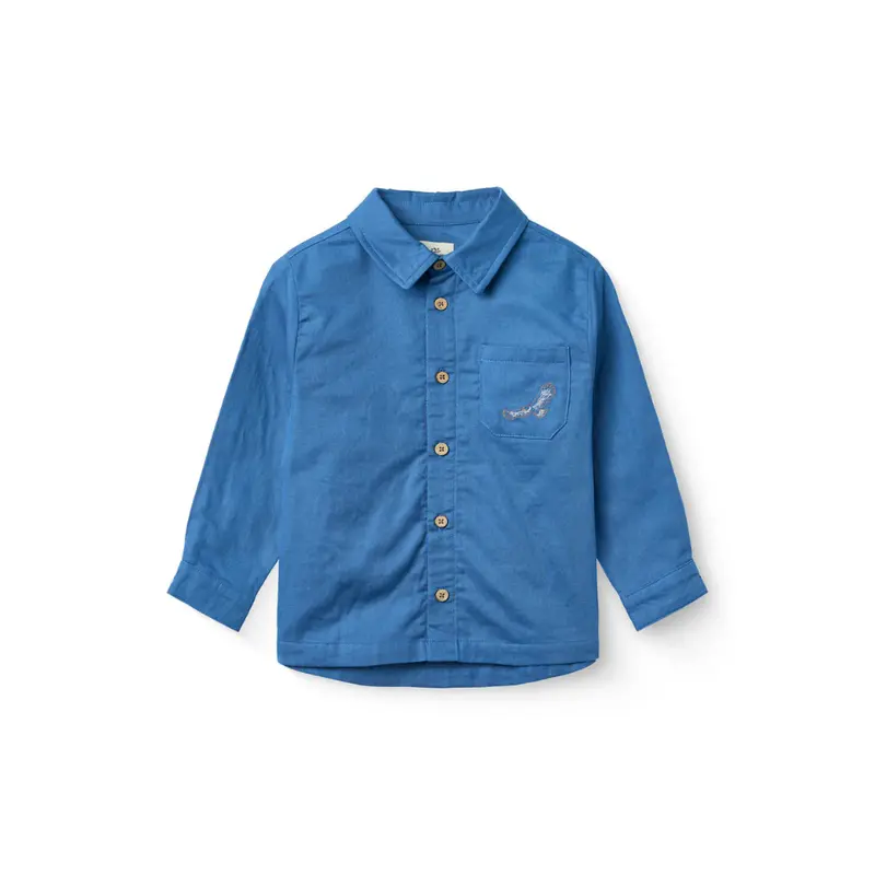 Overhemd top Eagle - Biologisch katoen - Ocean Blue/Kobalt blauw - Copenhagen Colors