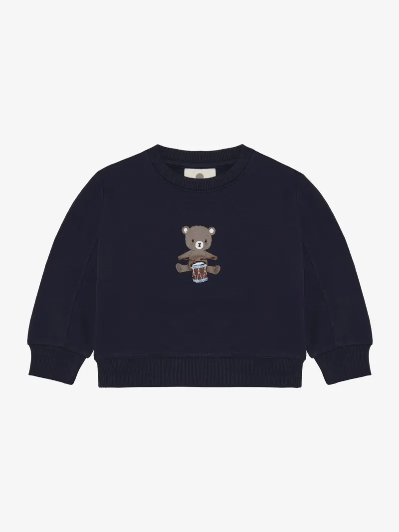 Oversized sweatshirt - Beertje - Parisian Night/Navy – En Fant