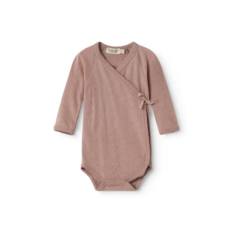 Overslagromper - Belita Wool Pointelle - Merinowol - MarMar Copenhagen