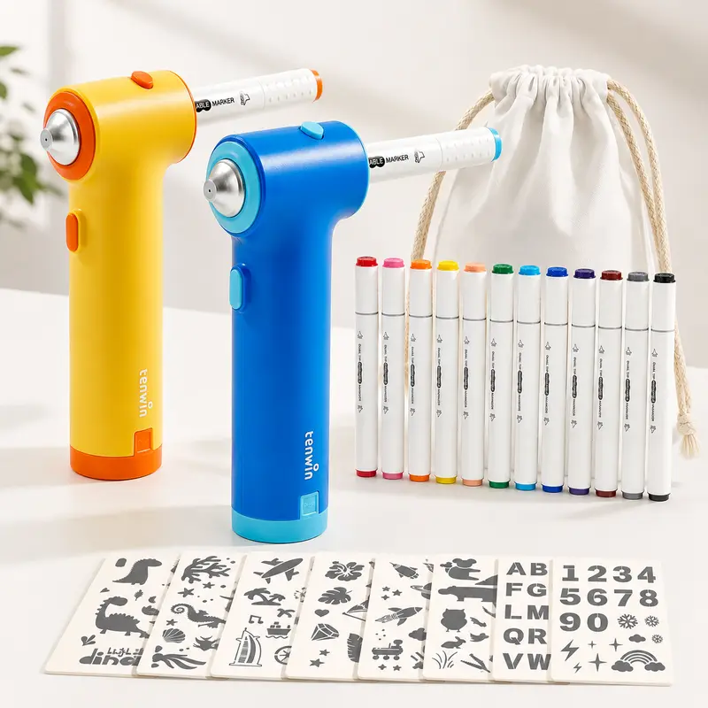 PaintBuddy – Creative & Educational – Portable Airbrush Drawing Set