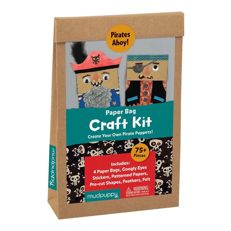 Paperbag craft set pirates Mudpuppy