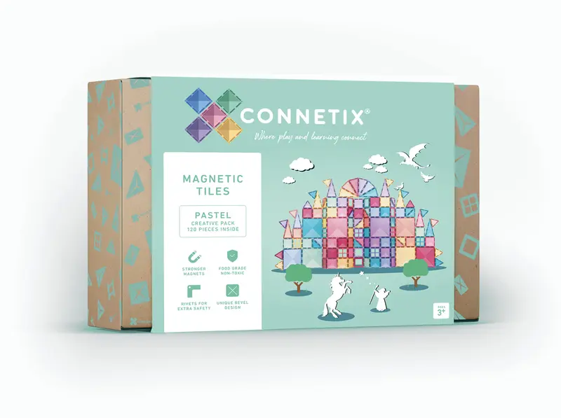 Pastel Creative Pack - 120 delig | Connetix Tiles
