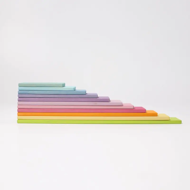 Pastel Regenboog Bouwplaten | Grimms