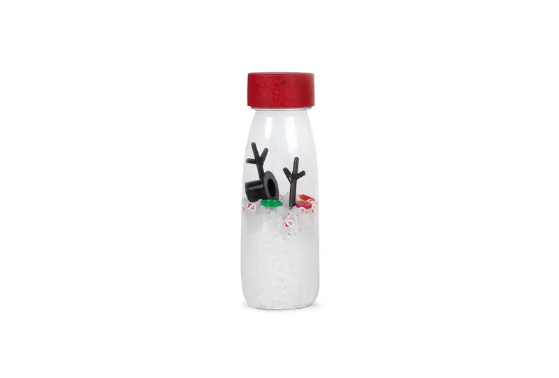 Petit Boum - Sensorisch Fles - Kerstmis / Sneeuwpop