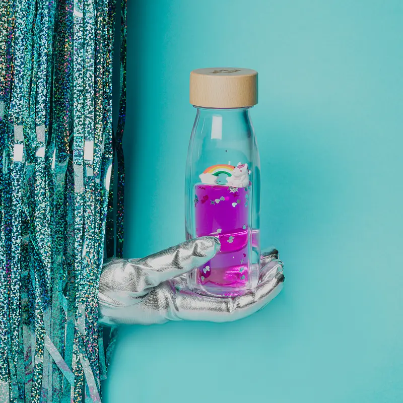 Petit Boum - Sensorische fles - Magische regenboog (float bottle)