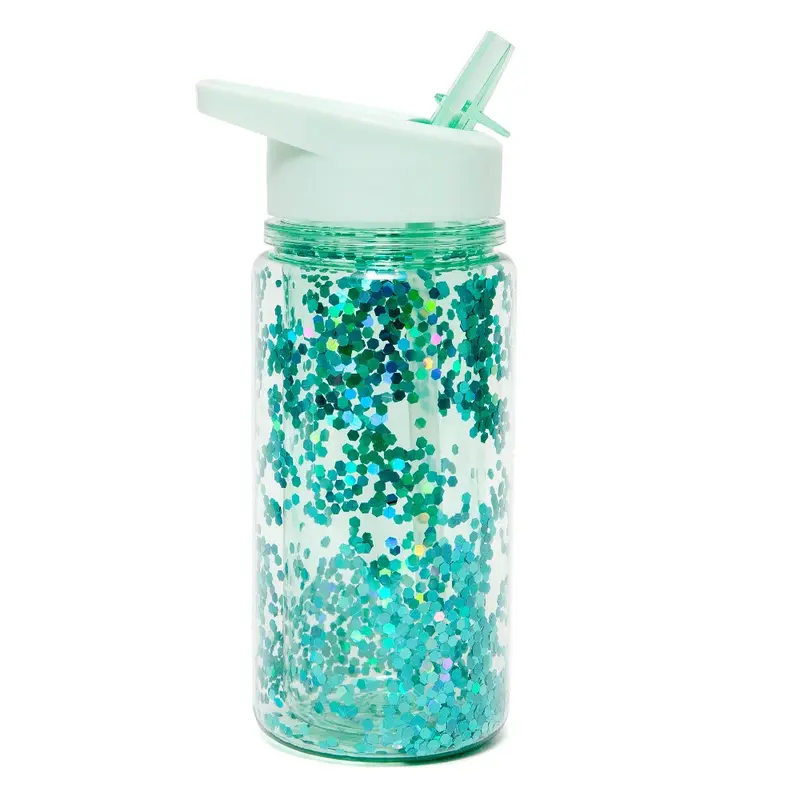Petit Monkey drinkfles glitter green lily