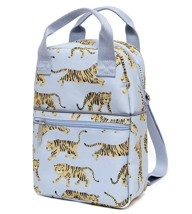 Petit Monkey kinderrugzak tijger grijs S