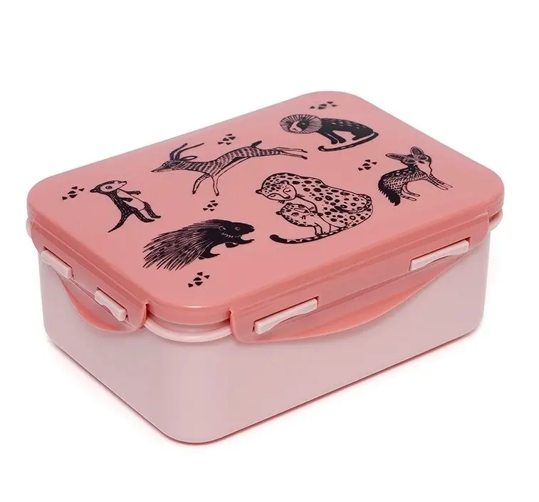 Petit Monkey lunchbox Black animals