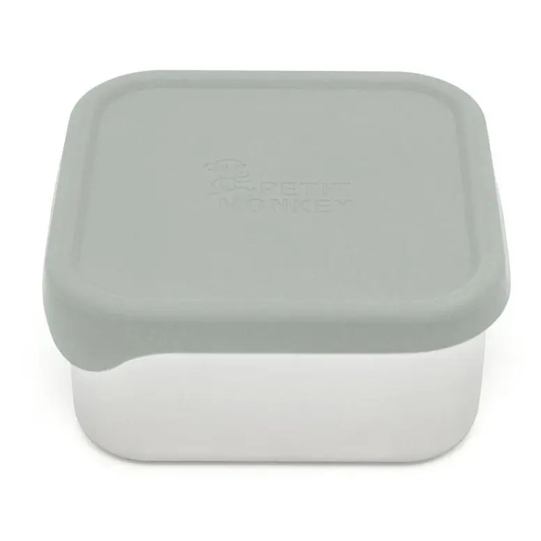 Petit Monkey lunchbox RVS Lucy sage 12x12