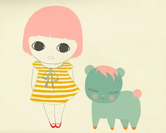 Petit Monkey poster In it together 29.7 x 42 cm