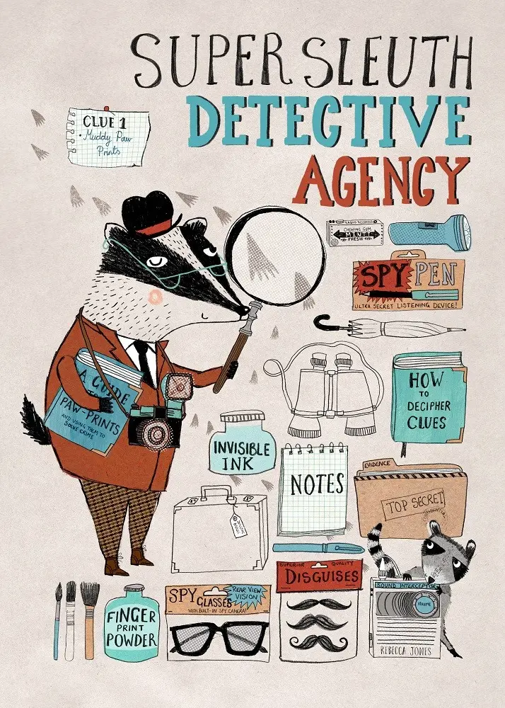 Petit Monkey poster super sleuth 50 x 70 cm