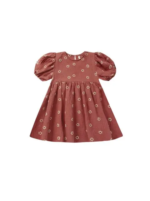 Phoebe dress embroidered daisy Rylee & Cru