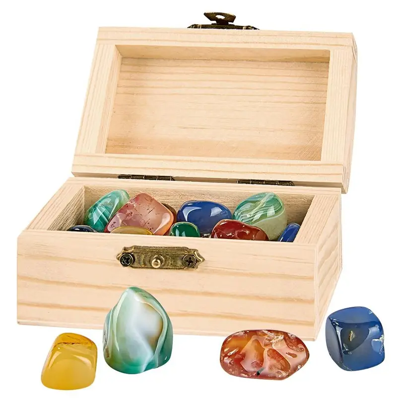 Piraten Schatkist Hout incl. Mineralen | Moses