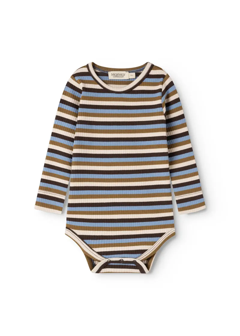 Plain Body LS - Gestreepte romper – Modal & biologisch katoen - MarMar Copenhagen