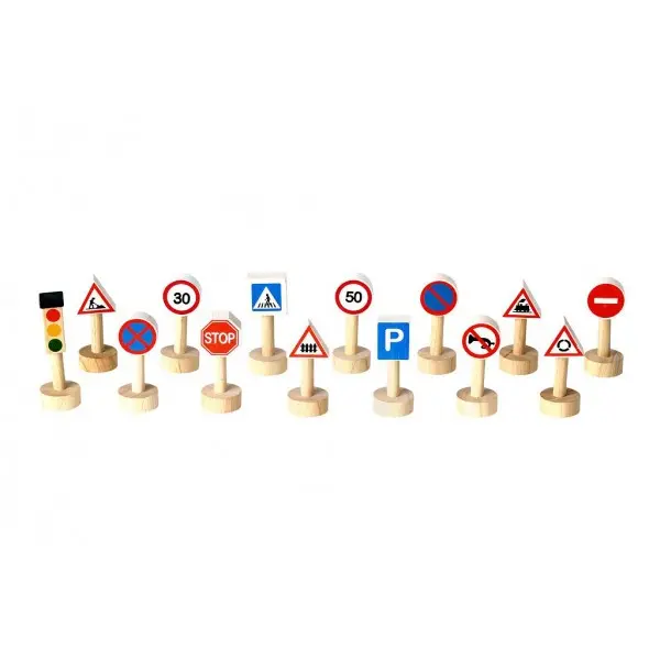 PlanToys Set Verkeersborden en - lichten