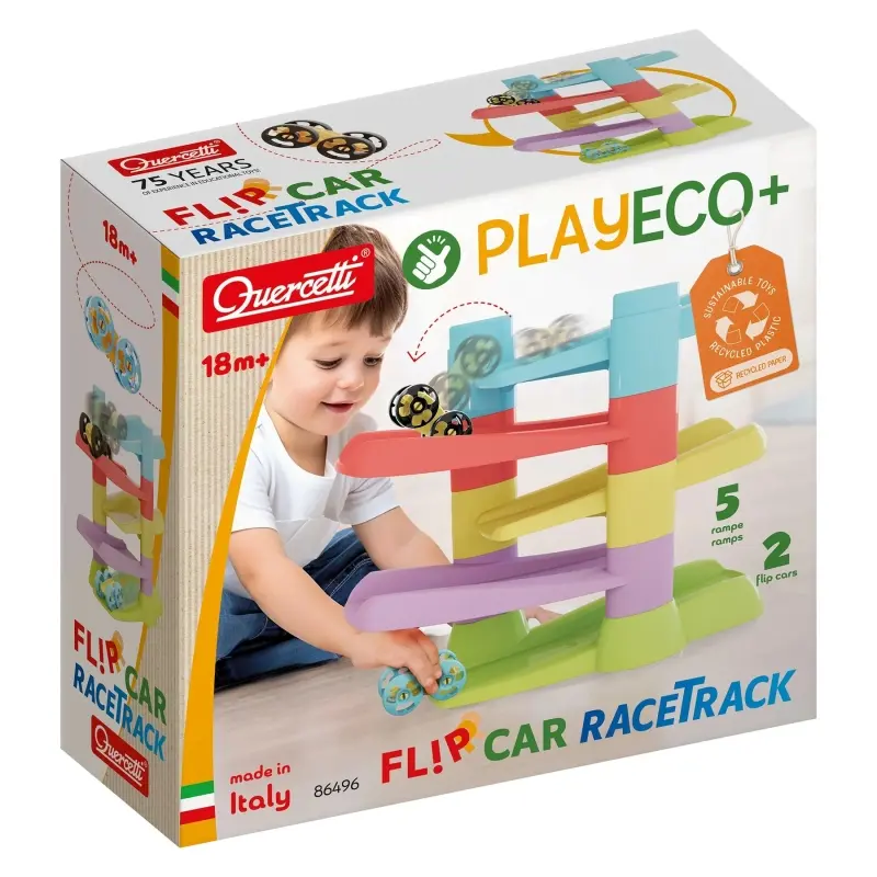 Play Eco Flip Car Racebaan | Quercetti