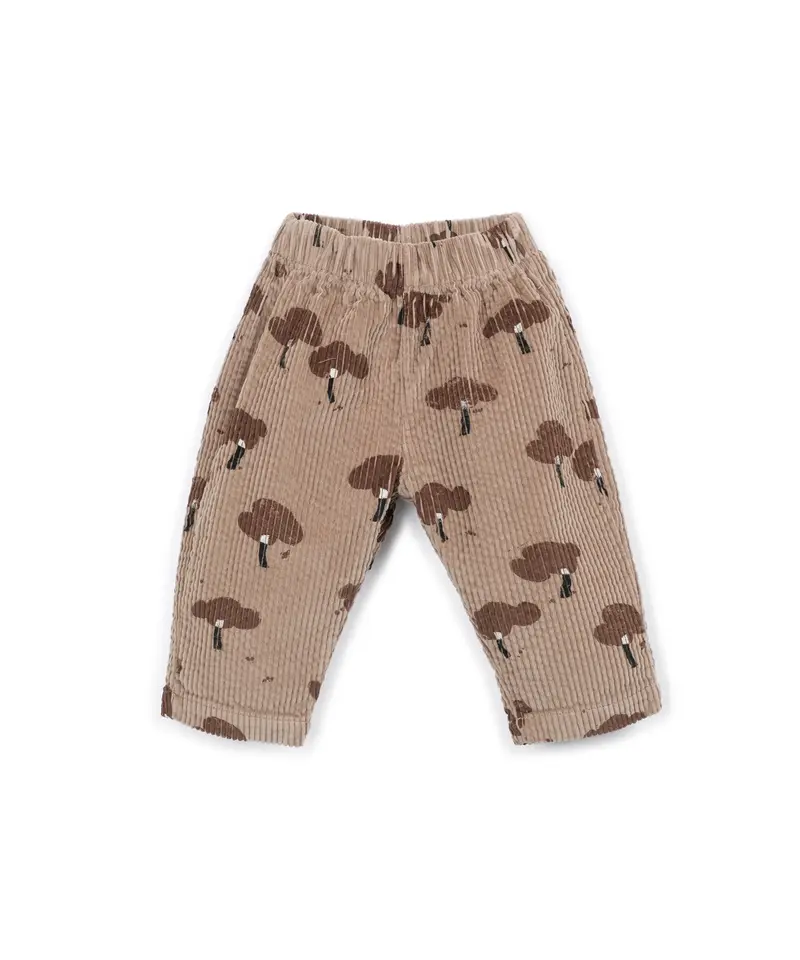 Play Up baby printed corduroy trousers DRAWING