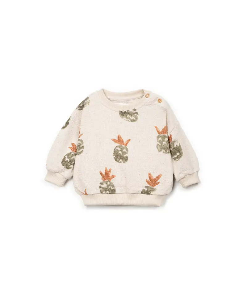 Play Up baby printed embellished jersey sweater BIO RESIN