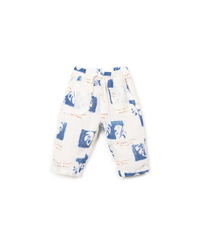 Play Up baby printed woven trousers BIO RESIN