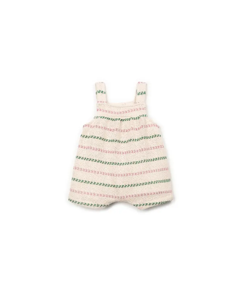 Play Up baby striped flamé jersey jumpsuit SCULPTURE