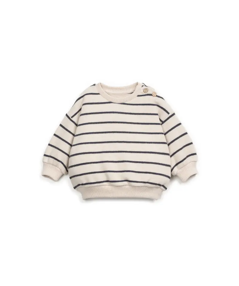 Play Up baby striped jersey sweater grafite