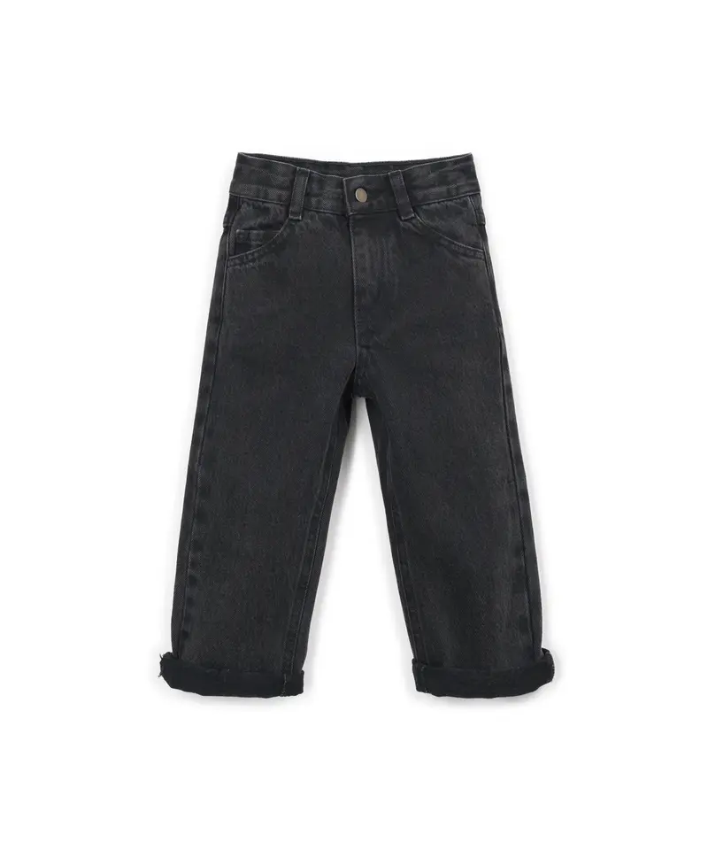 Play Up denim trousers BLACK DENIM