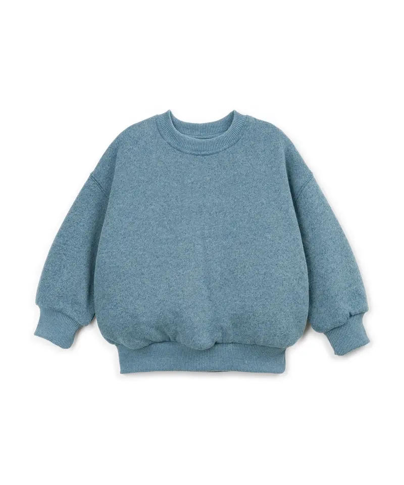 Play Up fleece sweater CYANOTYPE
