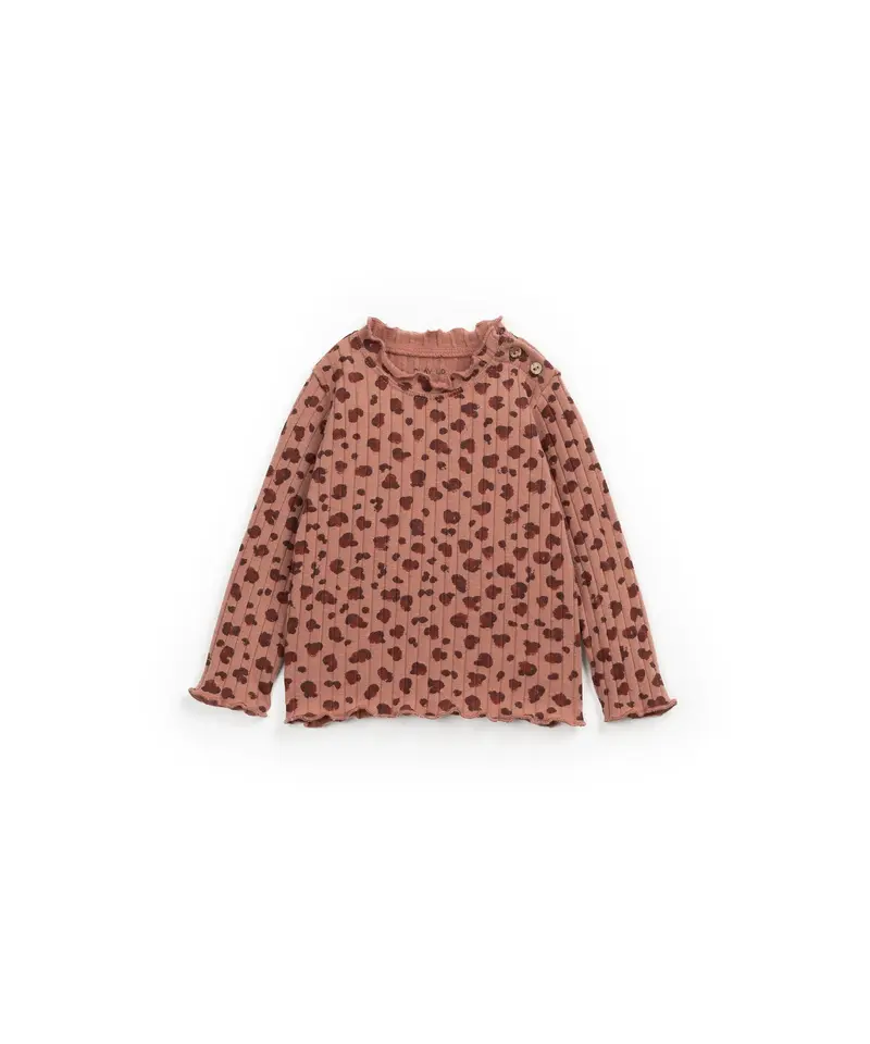 Play Up printed rib shirt maria