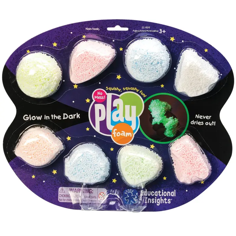 Playfoam foam clay glow in the dark 8 stks 3 jr+
