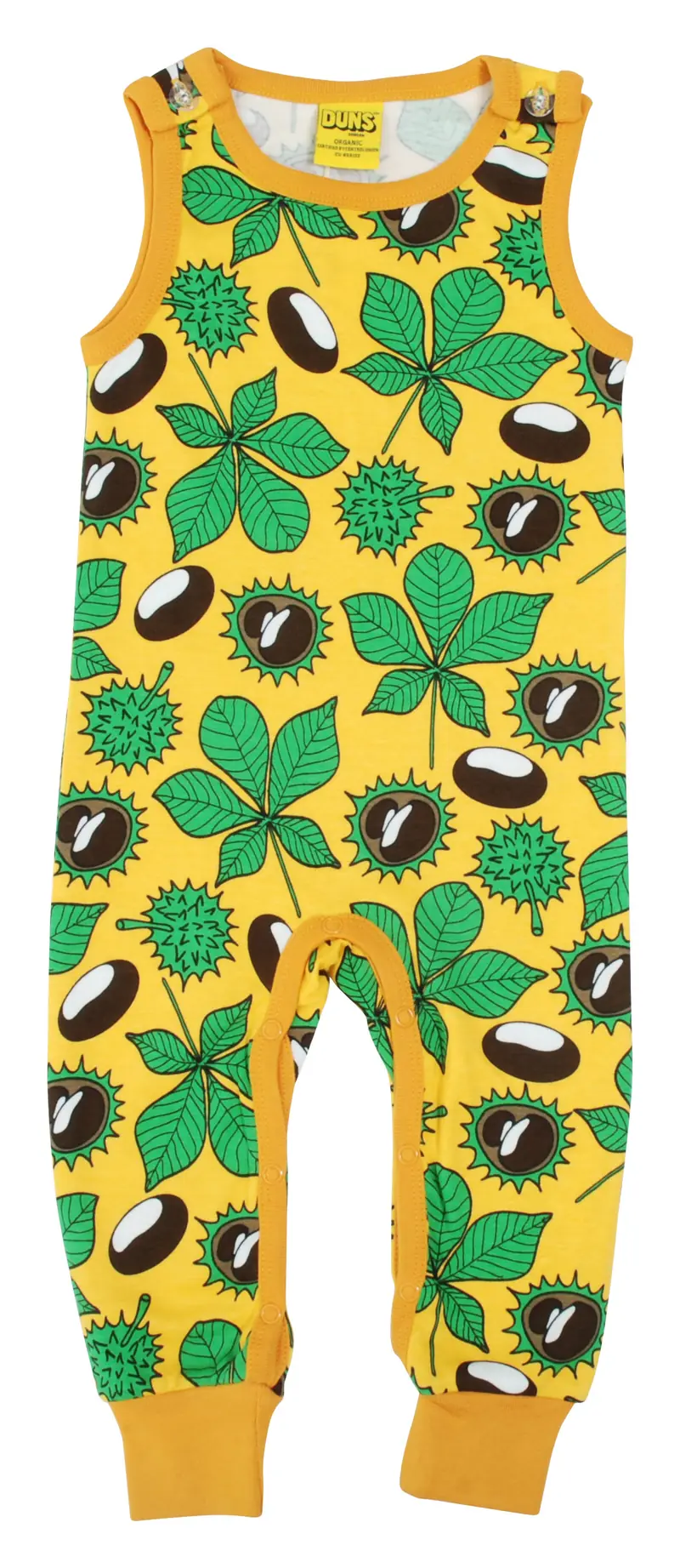 Playsuit / Dungarees Chestnut Daffodil Yellow - Duns Sweden